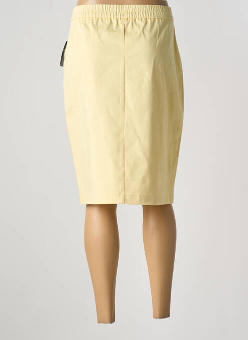 Jupe mi-longue jaune FRANK WALDER pour femme