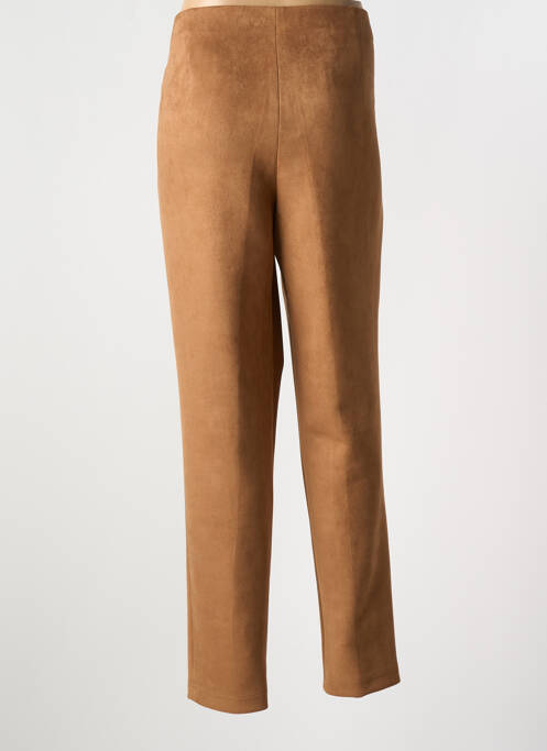 Pantalon slim marron FRANCE RIVOIRE pour femme