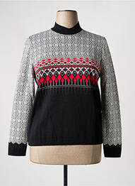 Pull coupe cintrée manches longues noir EPINE & NOISETTE femme