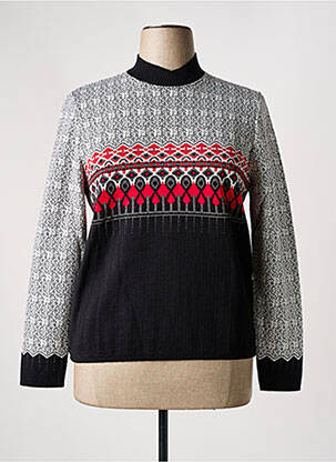Pull coupe cintrée manches longues noir EPINE & NOISETTE femme