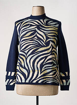 Pull coupe cintrée manches longues bleu EPINE & NOISETTE femme