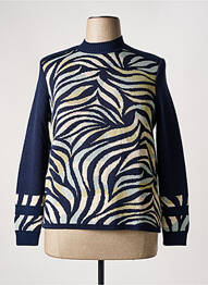 Pull coupe cintrée manches longues bleu EPINE & NOISETTE femme