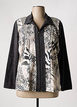 Veste casual coupe droite gris NAYAT femme
