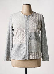 Gilet manches longues gris NAYAT pour femme seconde vue