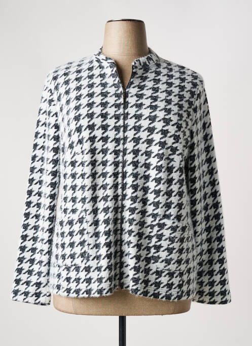 Gilet manches longues blanc FRANK WALDER pour femme