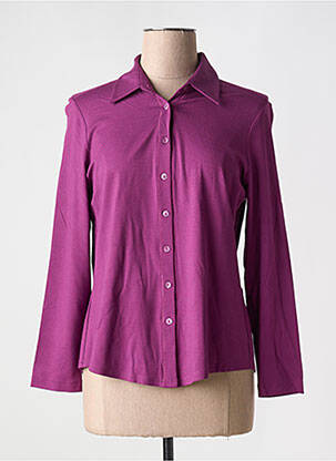 Chemisier coupe cintrée manches longues violet SOMMERMANN femme