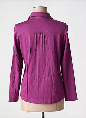 Chemisier coupe cintrée manches longues violet SOMMERMANN femme