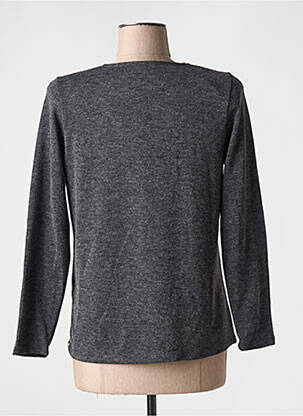 Pull tissage chiné manches longues gris NAYAT femme