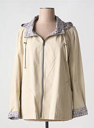Imperméable finition intérieure doublure satiné a capuche beige BOCA BOKA femme