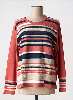 Pull stretch manches longues orange JUPER femme