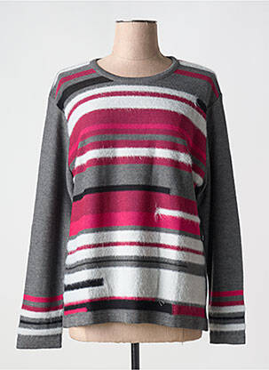 Pull stretch manches longues gris JUPER femme