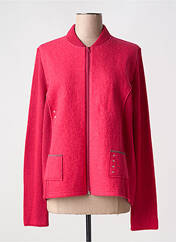 Gilet manches longues rose I.ODENA pour femme seconde vue