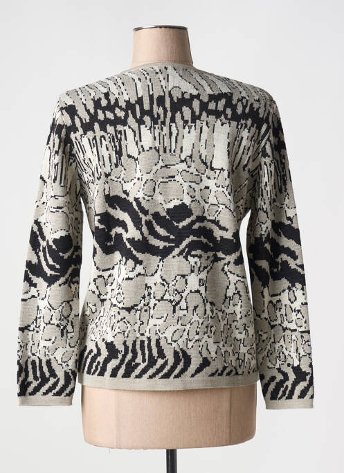 Gilet manches longues beige I.ODENA pour femme