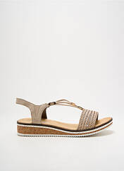 Sandales/Nu pieds beige RIEKER pour femme seconde vue