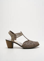 Sandales/Nu pieds marron RIEKER pour femme seconde vue