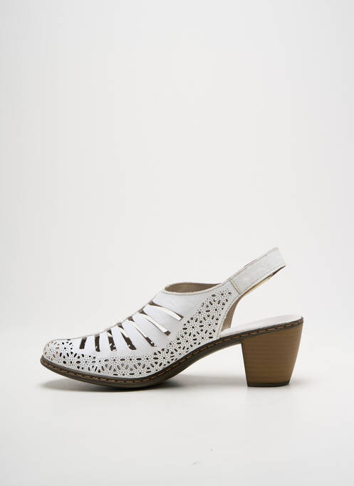 Sandales/Nu pieds blanc RIEKER pour femme