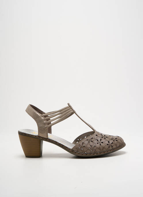 Sandales/Nu pieds marron RIEKER pour femme