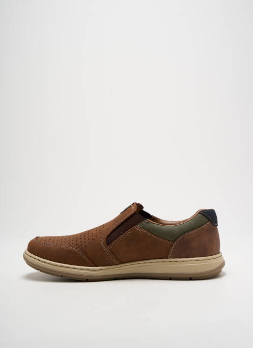 Slip ons marron RIEKER pour homme