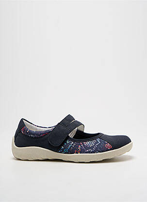 Ballerines fermeture scratch talon plat jusqu'à 3cm bleu REMONTE femme