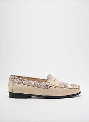 Mocassins voute plantaire talon plat jusqu'à 3cm beige OTTILIA femme