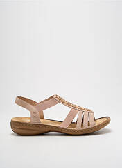 Sandales/Nu pieds beige RIEKER pour femme seconde vue