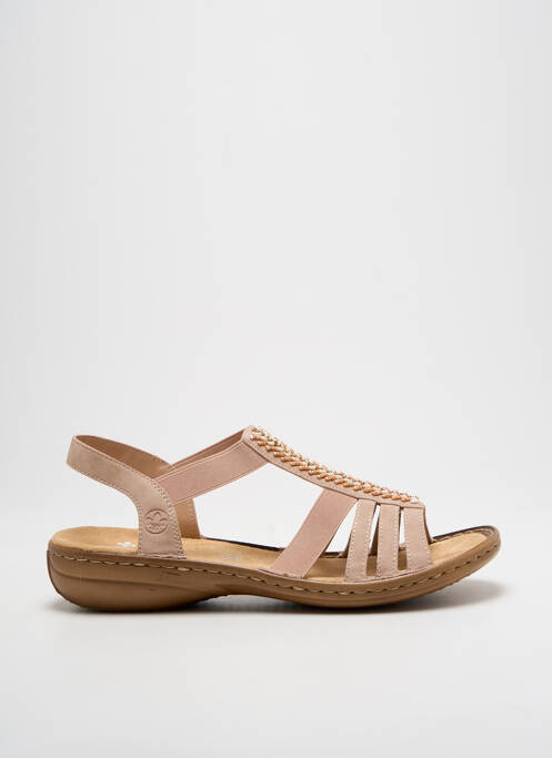 Sandales/Nu pieds beige RIEKER pour femme