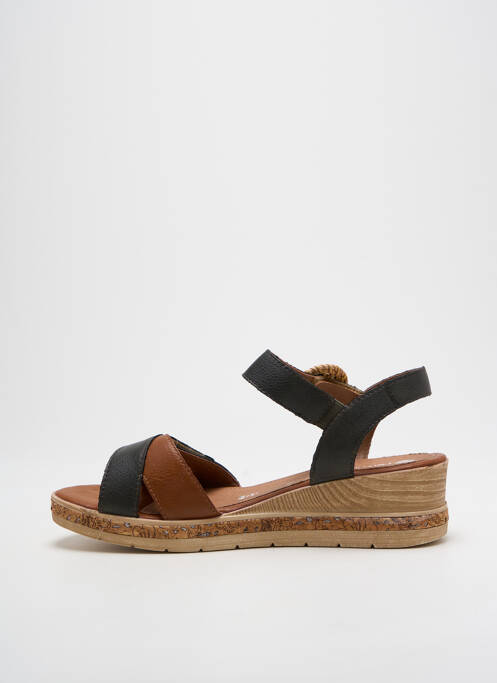 Sandales/Nu pieds noir REMONTE pour femme