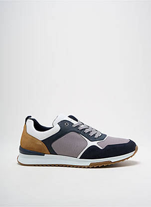 Baskets nubuck bout rond bleu ARID homme