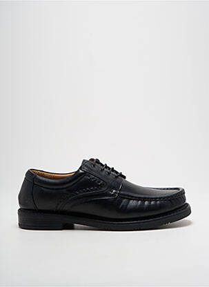 Derbies tissage satiné talon bas noir PEDI MEN homme
