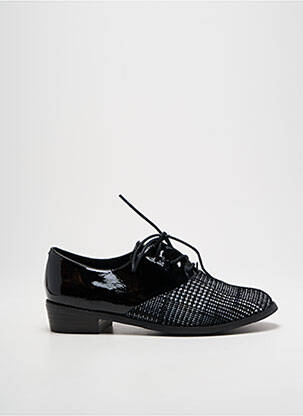 Derbies matière lisse talon plat jusqu'à 3cm noir METAMORF'OSE femme