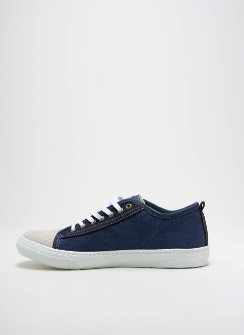 Baskets semelle amovible bout rond bleu ARID homme