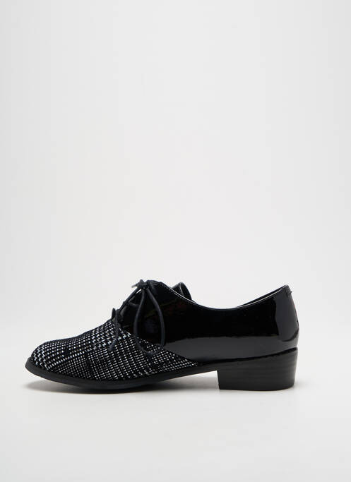 Derbies matière lisse talon plat jusqu'à 3cm noir METAMORF'OSE femme