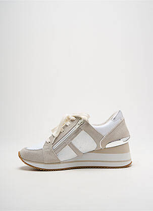 Baskets talon compensé talon de 4 à 6cm argent EMILIE KARSTON femme