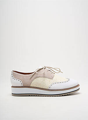 Derbies type de semelle amortissante talon de 4 à 6cm blanc EMILIE KARSTON femme