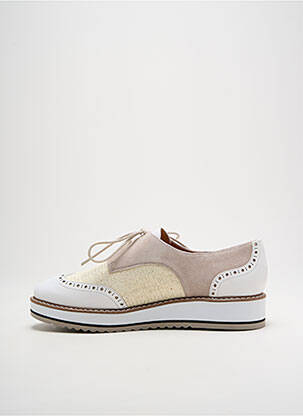 Derbies type de semelle amortissante talon de 4 à 6cm blanc EMILIE KARSTON femme