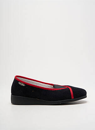Chaussons/pantoufles bout rond talon plat jusqu'à 3cm noir SEMELFLEX femme