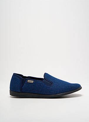Chaussons/pantoufles bout rond bout rond bleu SEMELFLEX homme