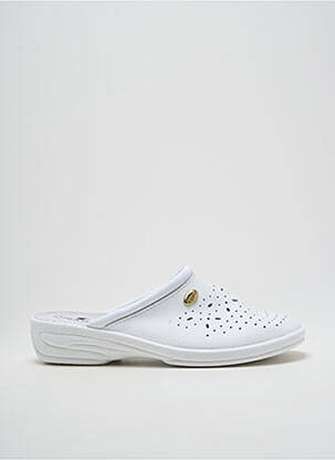 Mules/sabots type de semelle amortissante talon de 4 à 6cm blanc SOIR ET MATIN femme
