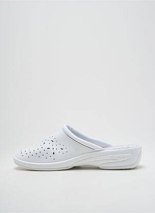 Mules/sabots type de semelle amortissante talon de 4 à 6cm blanc SOIR ET MATIN femme