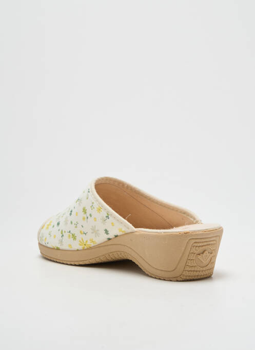 Chaussons/Pantoufles blanc SOIR ET MATIN pour femme