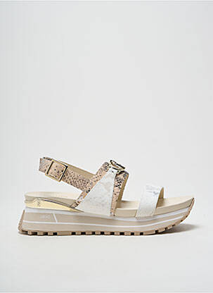 Sandales/nu pieds matière lisse talon de 4 à 6cm beige LIU JO femme