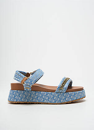 Sandales/nu pieds talon compensé talon de 4 à 6cm bleu LIU JO femme