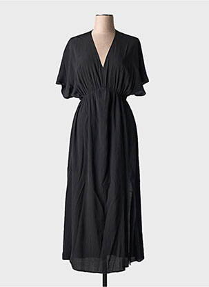 Robe longue manches courtes manches courtes noir MOLLY BRACKEN femme