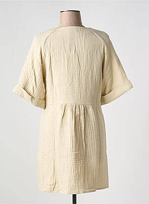 Robe courte manches courtes manches courtes beige LES P'TITES BOMBES femme