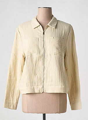 Veste casual poches beige LES P'TITES BOMBES femme