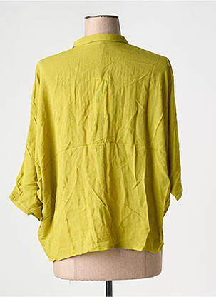 Chemisier tissage crêpe manches 3/4 vert KING LOUIE femme