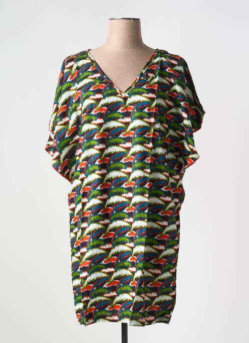 Robe courte vert KALI YOG femme