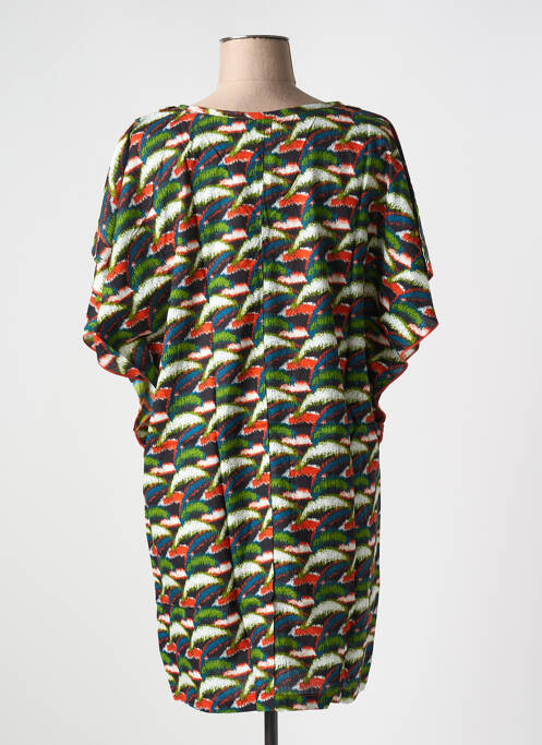 Robe courte vert KALI YOG femme