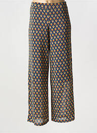 Pantalon droit taille élastique bleu KING LOUIE femme