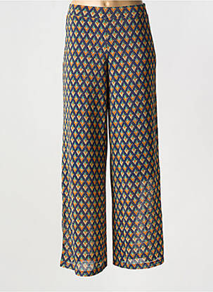 Pantalon droit taille élastique bleu KING LOUIE femme